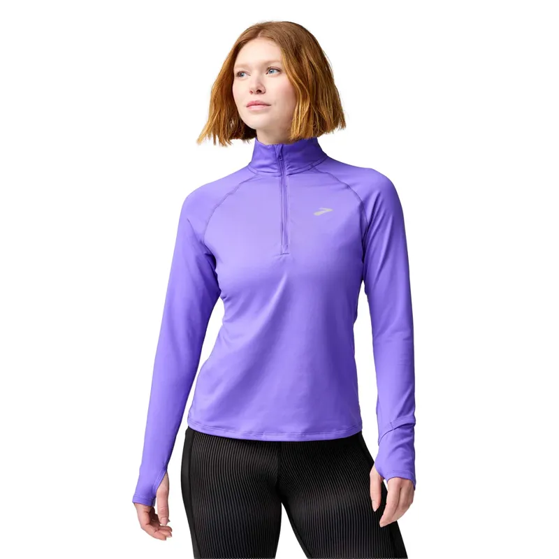 Brooks Women's Dash 1/2 Zip 3.0 Running Tip in Violet