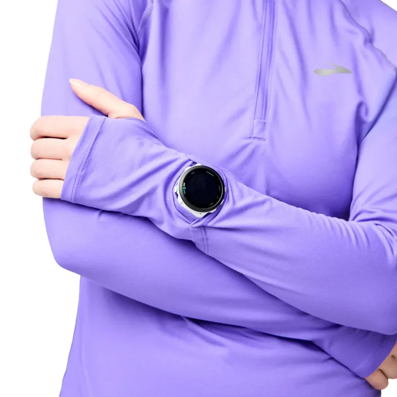 Brooks Women's Dash 1/2 Zip 3.0 Running Tip in Violet-1