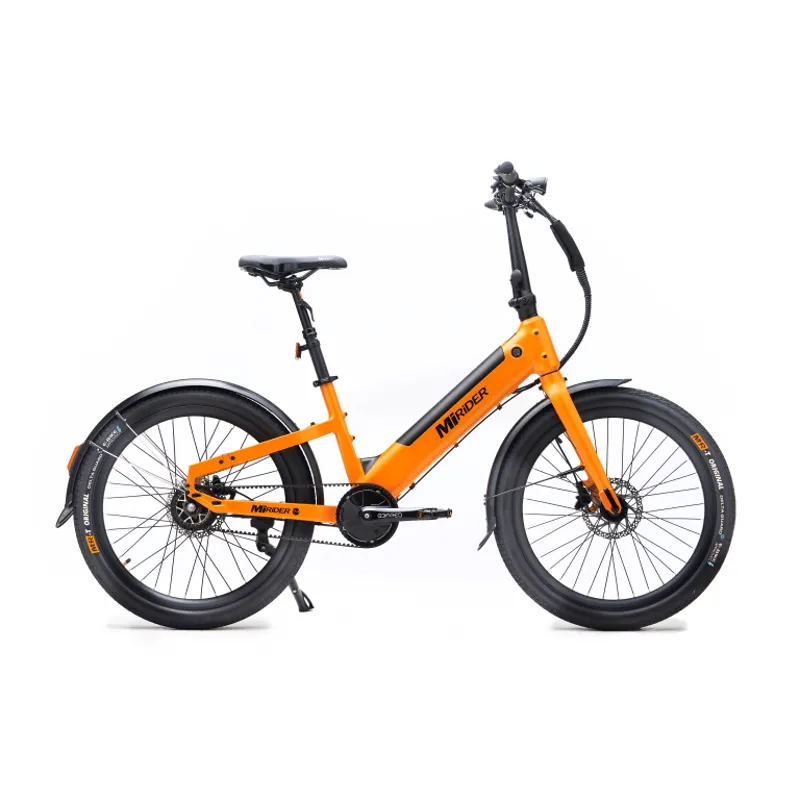 MiRiDER 24 GB3 Compact Step Through Electric Bike in Orange