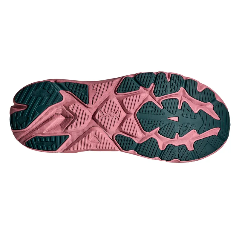 Hoka Women's Arahi 8 Running Shoes in Alabaster / Lingonberry-6