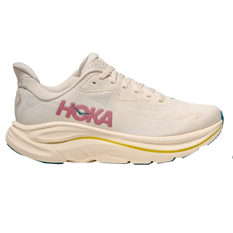 Hoka Women's Clifton 10 Neutral Running Shoes in Birch / Alabaster