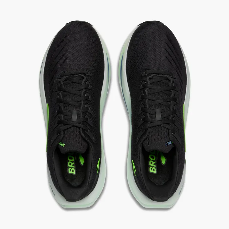 Brooks Men's Glycerin Max 2 Running Shoes in Phantom/White/Green Gecko-4