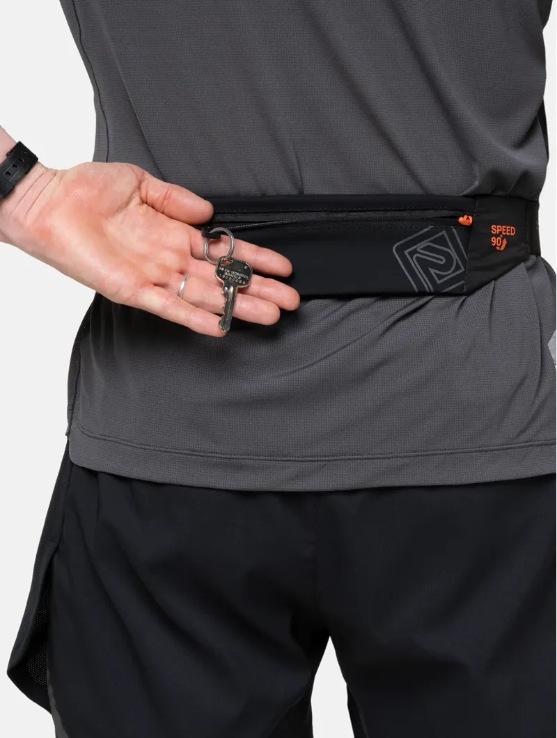 Ronhill Speed 90 Running Belt in Black/Ronhill Red -1