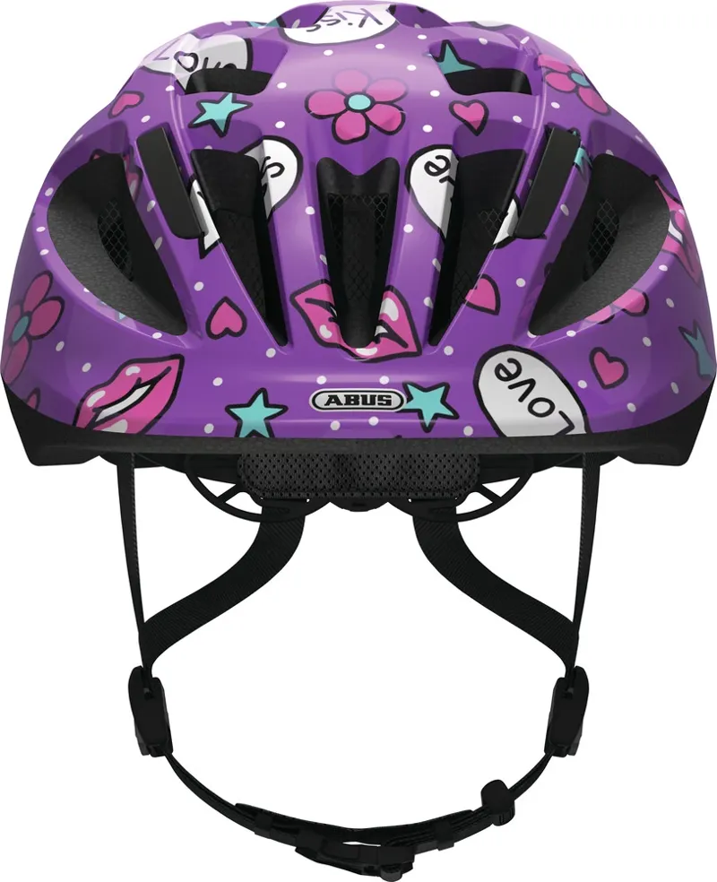 ABUS Smooty 2.0 Kids Cycling Helmet in Purple Kisses M-4