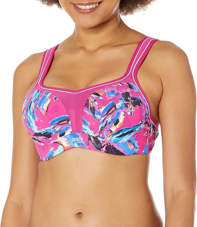 Panache Underwired Sports Bra in Abstract Orchid-2