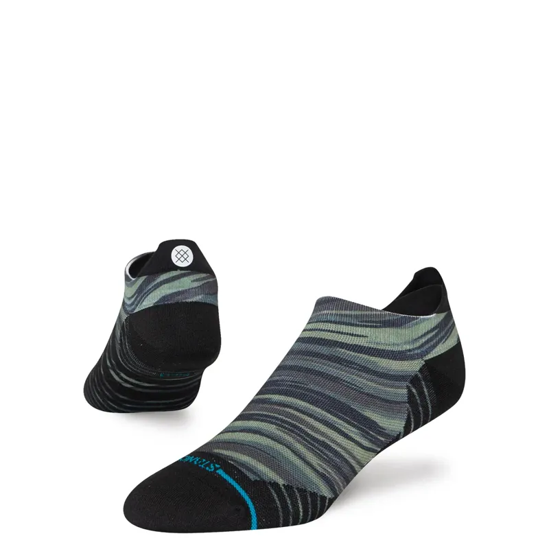 Stance Slant Tab Running Socks in Green Camo-2
