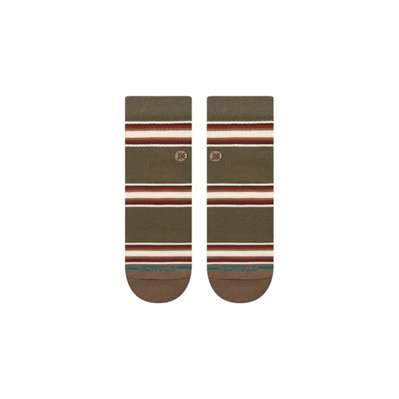 Stance Socks Hilltop Quarter Running Socks in Dark Green