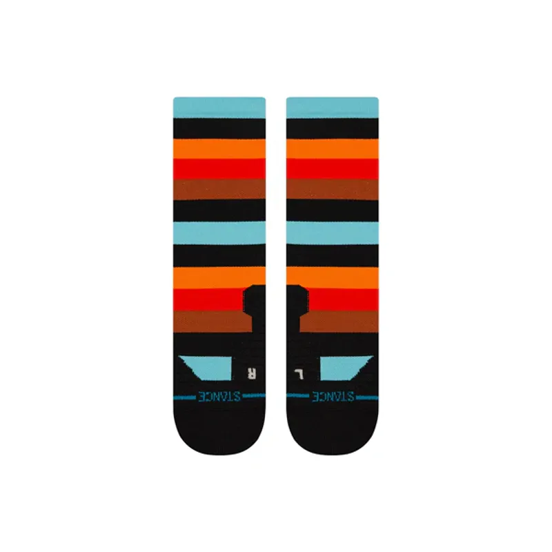 Stance Socks Electric Ave Mid Crew Running Socks in Multi