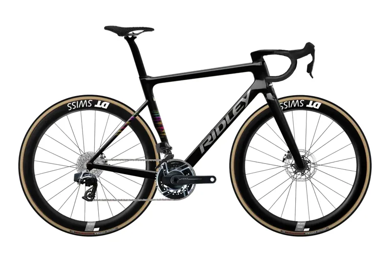 Ridley Falcn RS Ultegra DI2 Road Bike in Black Silver Neon