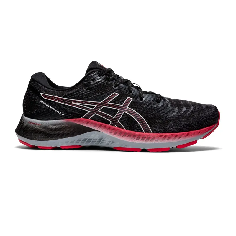 Asics Men's Gel-Kayano Lite 2 Running Shoes in Black / white