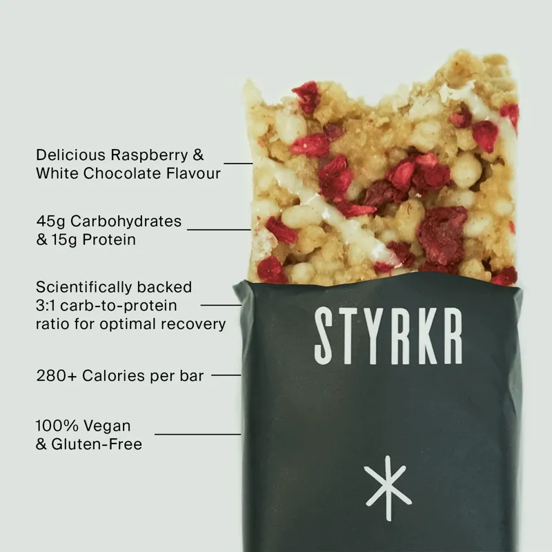 STYKR BARPLUS Recovery Rice Recovery Bar - Raspberry and White Chocolate-2