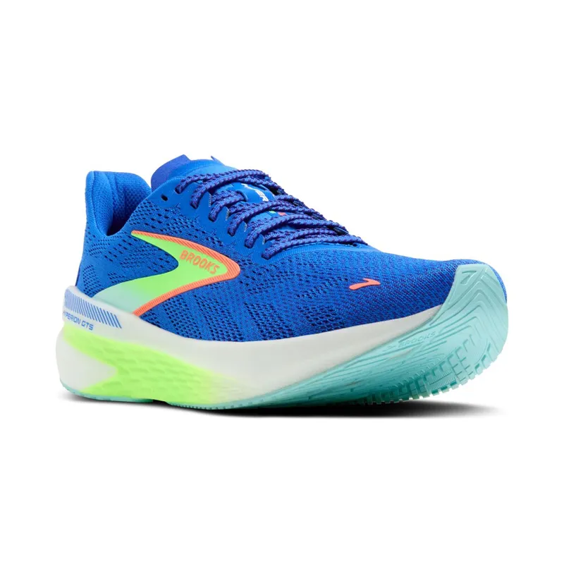 Brooks Men's Hyperion GTS 2 Running Shoes in Cobalt/Green/Limpett -5