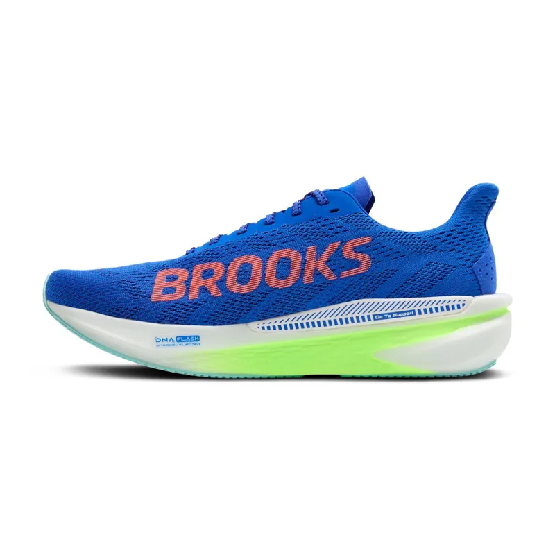 Brooks Men's Hyperion GTS 2 Running Shoes in Cobalt/Green/Limpett -4