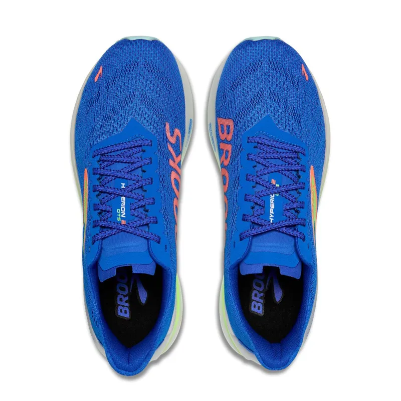 Brooks Men's Hyperion GTS 2 Running Shoes in Cobalt/Green/Limpett -2