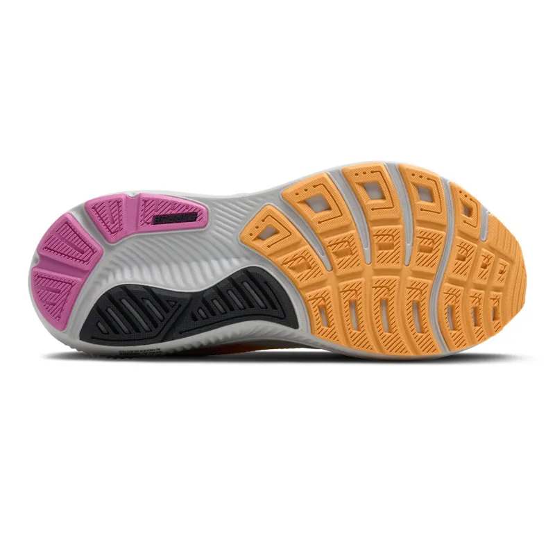 Brooks Women's Ghost 17 Running Shoes in Oyster/Apricot/Pink-13