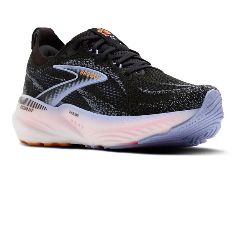 Brooks Women's Glycerin GTS 22 Running Shoes in Black/Blue Heron/Orange-4