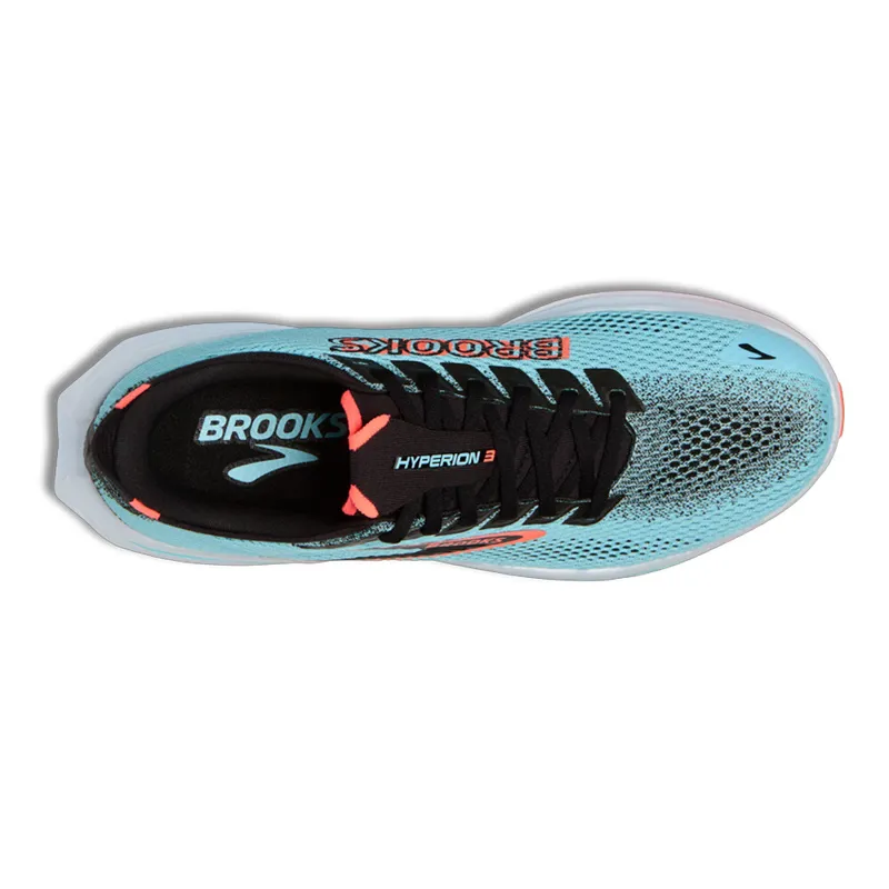Brooks Mens Hyperion 3 Running Shoes in Atomizer/Black/Pink Clay -5
