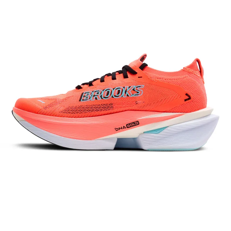 Brooks Men's Hyperion Max 3 Running Shoes in  Fiery Coral/Black/Atomizer-8