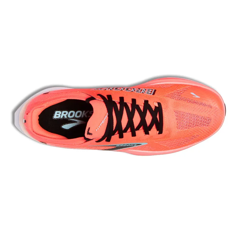 Brooks Men's Hyperion Max 3 Running Shoes in  Fiery Coral/Black/Atomizer-5