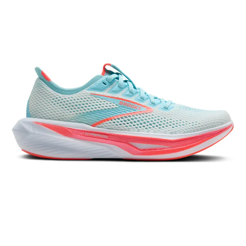 Brooks Women's Hyperion 3 Running Shoes in White/Pink Clay/Atomizer 