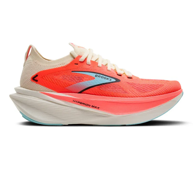 Brooks Women's Hyperion Max 3 Running Shoes in Coconut/Fiery Coral/Atomizer