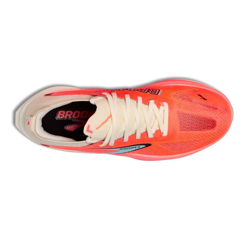 Brooks Women's Hyperion Max 3 Running Shoes in Coconut/Fiery Coral/Atomizer-4