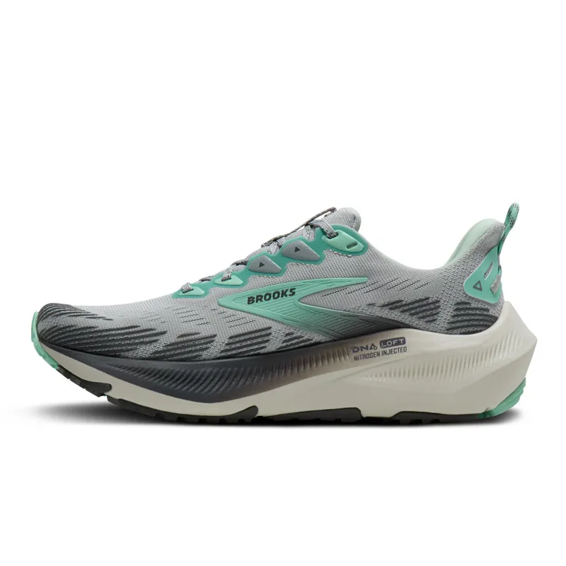 Brooks Women's Ghost Trail Running Shoes in Harbor Mist/Poppy/Yucca-3