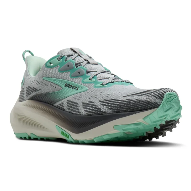 Brooks Women's Ghost Trail Running Shoes in Harbor Mist/Poppy/Yucca-1