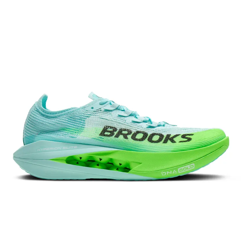 Brooks Unisex Hyperion Elite 5 Race Shoes in Limpet/Black/Green Gecko-5
