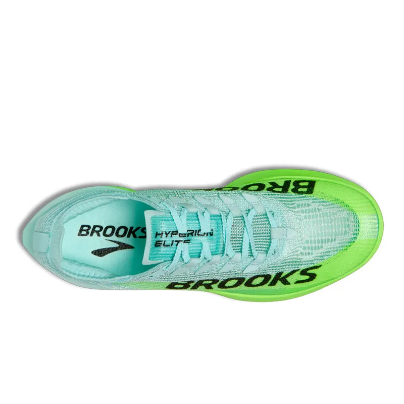Brooks Unisex Hyperion Elite 5 Race Shoes in Limpet/Black/Green Gecko-2
