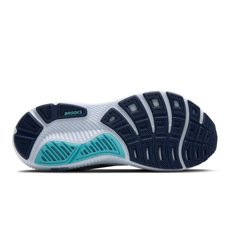 Brooks Men's Ghost 17 Running Shoes in White/Beacon Blue/Ipanema-4