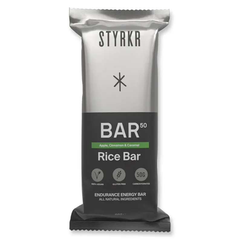 STYRKR - BAR50 Energy Rice Bar - Apple Cinnamon and Caramel