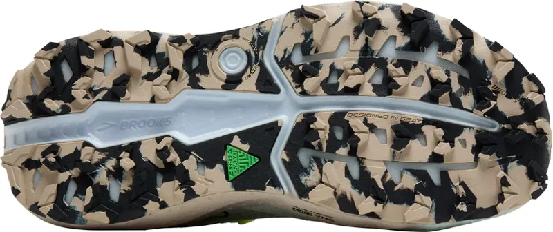 Brooks Women's Caldera 8 Trail Running Shoes in Misty Blue/Coconut/Chateau-5