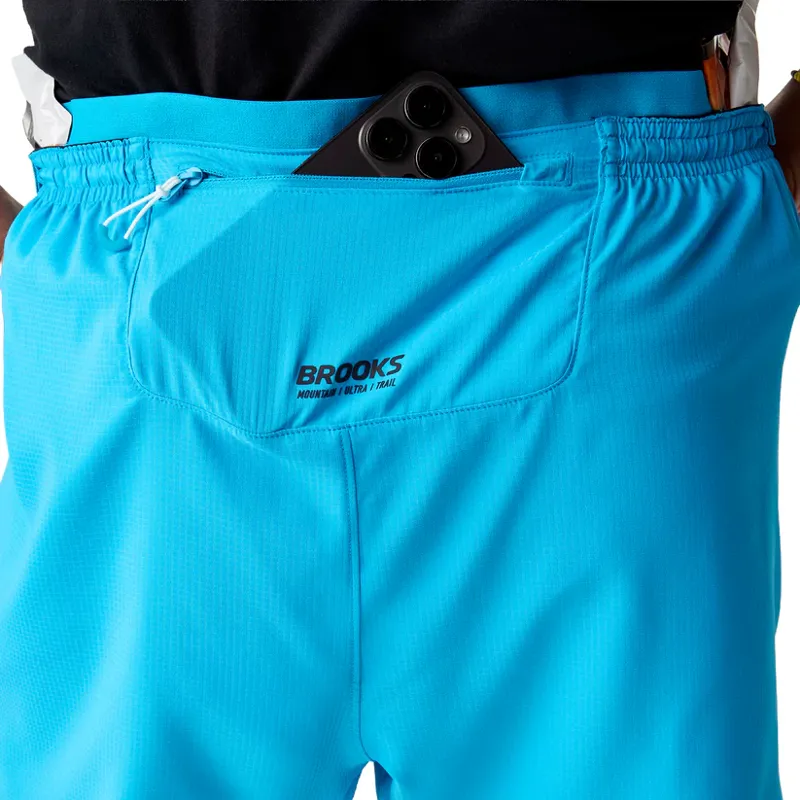 Brooks Women's Cascadia Running Shorts in Atomic Blue -2