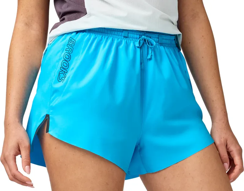 Brooks Women's Cascadia Running Shorts in Atomic Blue 