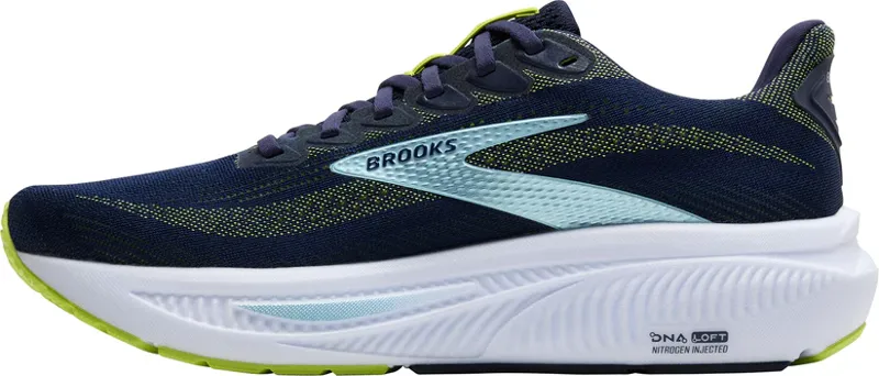 Brooks Men's Ghost 17 Running Shoes in  Peacoat/Lime/Blue-3