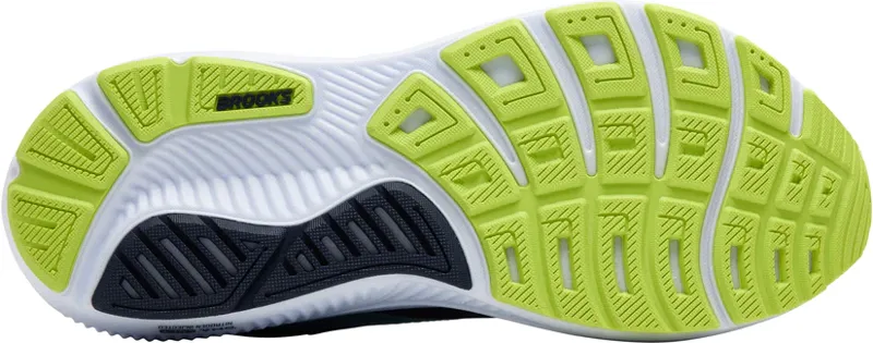 Brooks Men's Ghost 17 Running Shoes in  Peacoat/Lime/Blue-2
