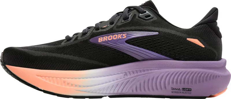 Brooks Women's Ghost 18 Black/Mulled Grape/Peach-4