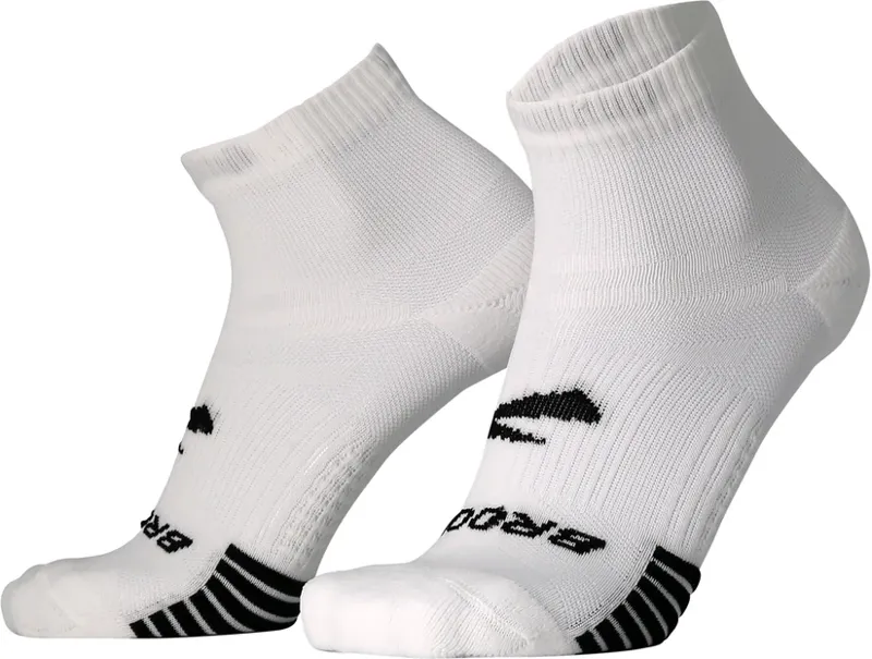 Brooks Unisex Ghost Lite Quarter Running Socks - 2-Pack in White
