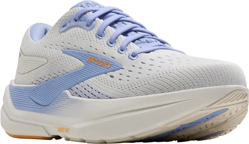 Brooks Women's Ghost Max 3 Running Shoes in Coconut/Blue Heron/Orange-1