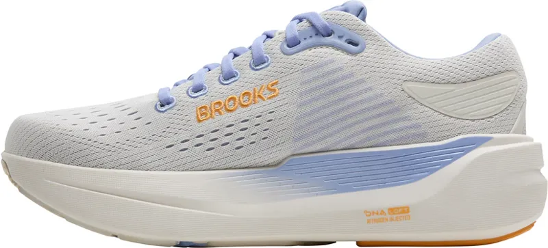 Brooks Women's Ghost Max 3 Running Shoes in Coconut/Blue Heron/Orange-3