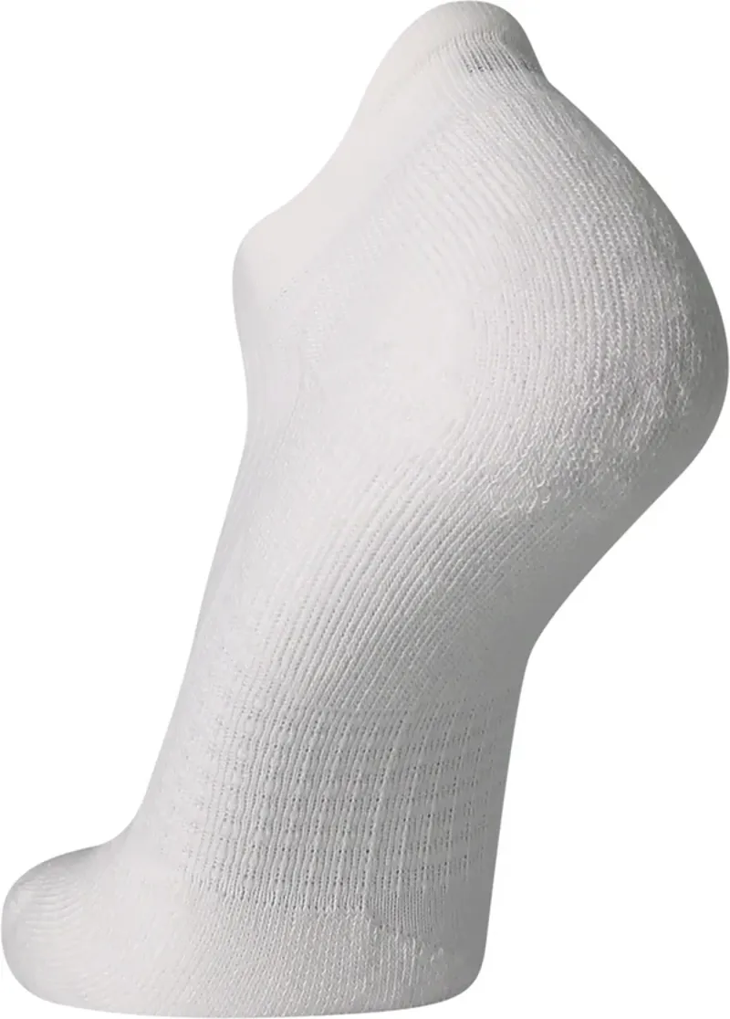Brooks Ghost No Show Running Socks in White-3