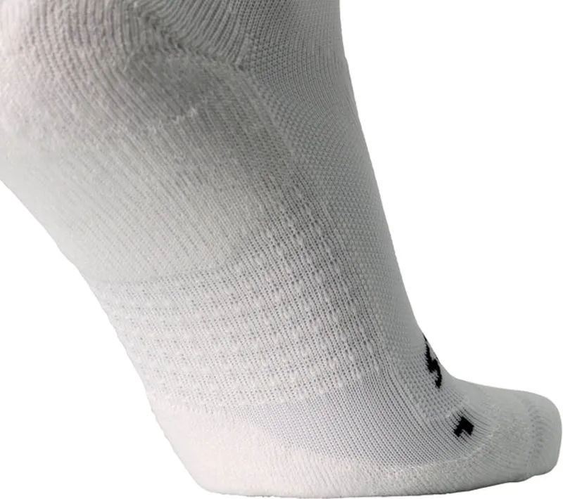 Brooks Ghost No Show Running Socks in White-1