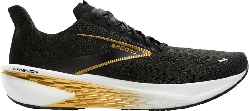 Brooks Men's Hyperion 2 Running Shoes in Black/Gold/Pink 