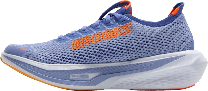 Brooks Women's Hyperion 3 Running Shoes in Blue Heron/Orange/White-3