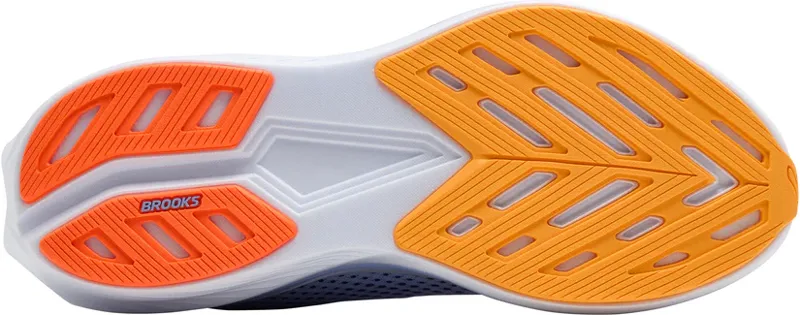 Brooks Women's Hyperion 3 Running Shoes in Blue Heron/Orange/White-4