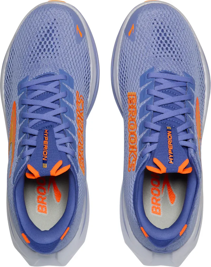 Brooks Women's Hyperion 3 Running Shoes in Blue Heron/Orange/White-1