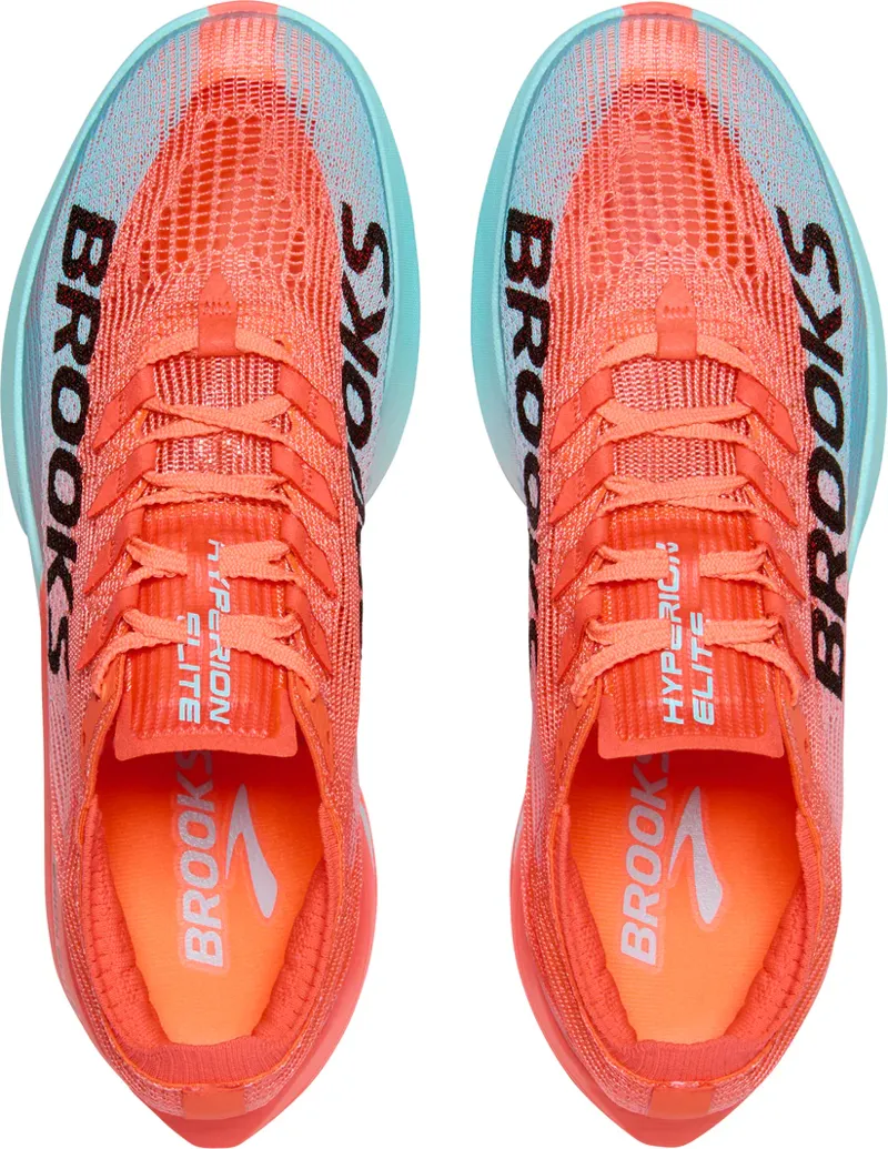 Brooks Unisex Hyperion Elite 5 Racing Shoes in Pink Clay/Atomizer Blue-3