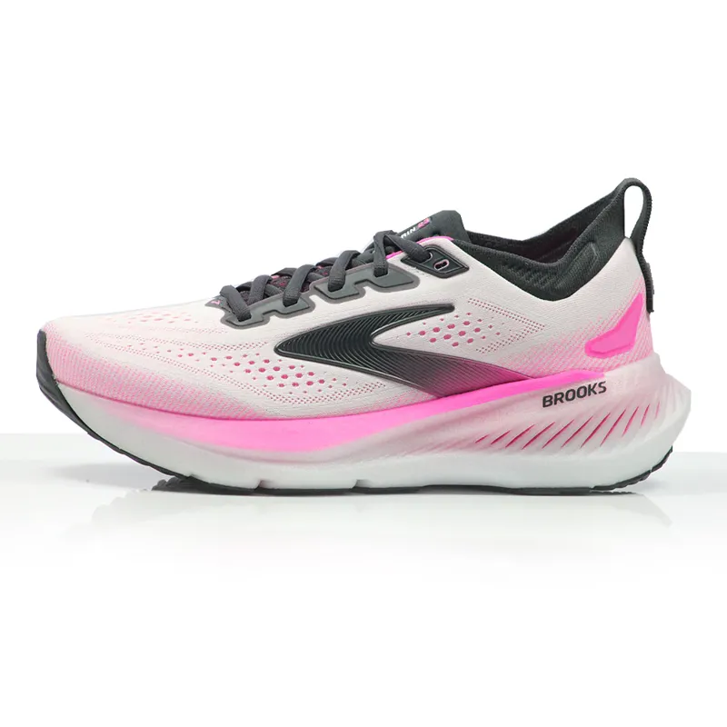 Brooks Women's Glycerin 23 Running Shoes in White/Phantom/Cyber Pink -1