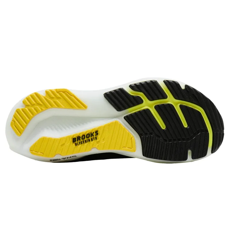 Brooks Men's Glycerin GTS 23 Running Shoes in Black/Cyber yellow/Nightlife -4